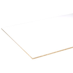 Panneau mélaminé blanc 250 x 125 x 1,8 cm