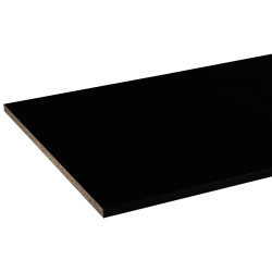 Panneau de meuble noir 250 x 60 x 1,8 cm CANDO
