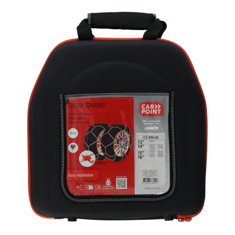 Chaînes à neige KNS-60 9 mm 2 pièces CARPOINT