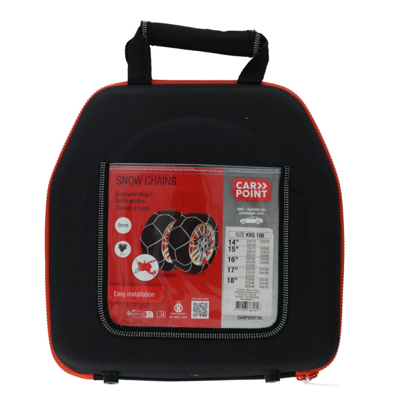 Chaînes à neige KNS-100 9 mm 2 pièces CARPOINT Chaînes à neige KNS-100 9 mm 2 pièces CARPOINT