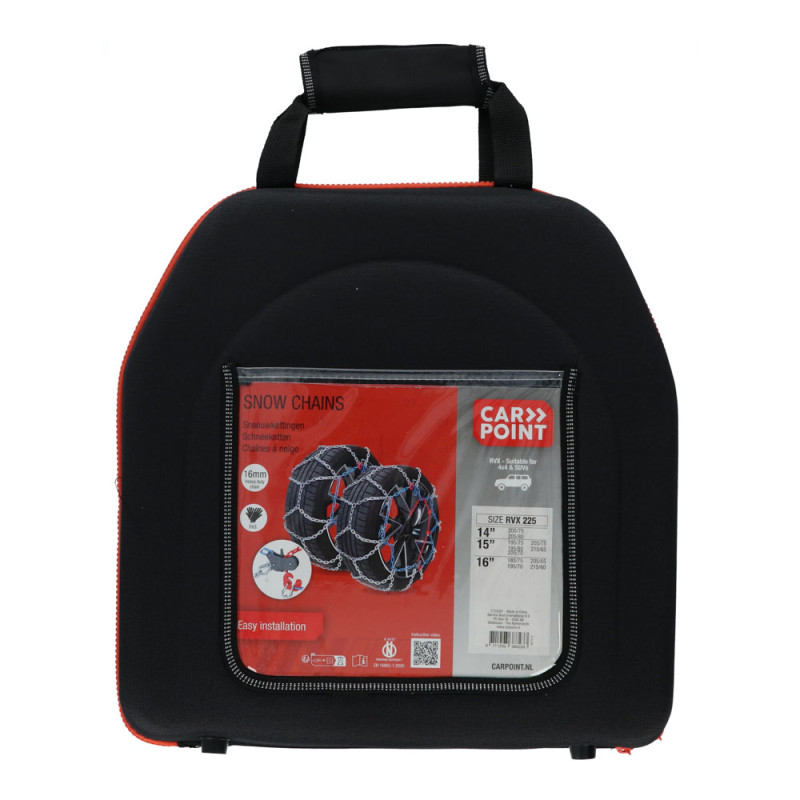 Chaînes à neige RVX-225 16 mm 2 pièces CARPOINT Chaînes à neige RVX-225 16 mm 2 pièces CARPOINT