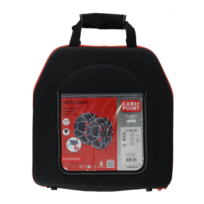 Chaînes à neige RVX-230 16 mm 2 pièces CARPOINT