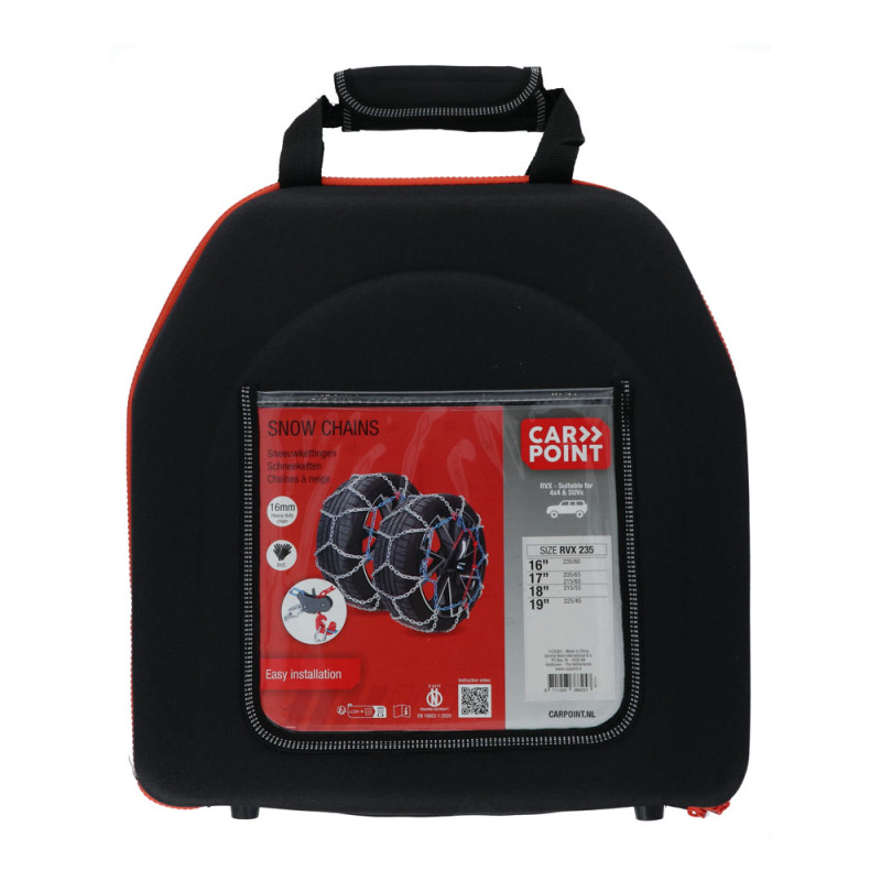 Chaînes à neige RVX-235 16 mm 2 pièces CARPOINT Chaînes à neige RVX-235 16 mm 2 pièces CARPOINT