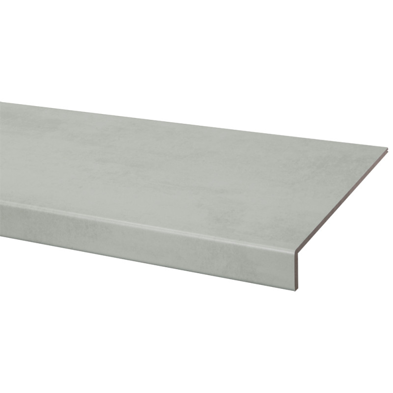 Marche stratifiée Béton gris 130 x 38 cm CANDO