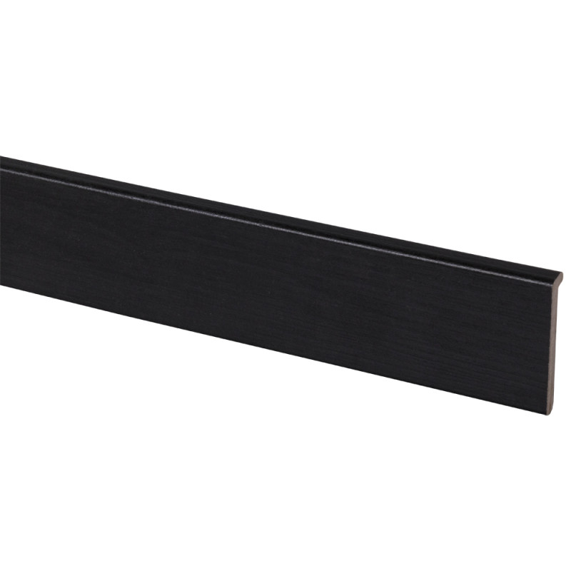 Profilé de finition pour escalier ouvert Chêne noir 130 x 5,6 cm CANDO