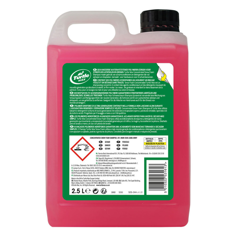 Shampoing pour voiture Hybrid Snow Foam 2,5 L TURTLE WAX