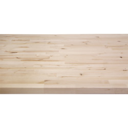 Plan de travail bouleau massif CANDO 200x90x4 cm | CANDO