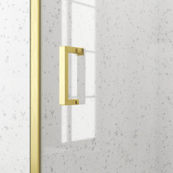 Porte de douche coulissante Factory Gold 120 x 200 cm AURLANE Porte de douche coulissante Factory Gold 120 x 200 cm AURLANE
