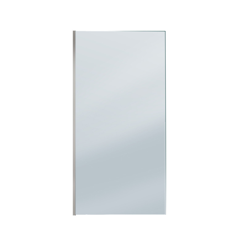 Paroi de douche verre fumé Parma 2 chrome 100 x 200 cm AURLANE