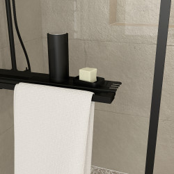 Paroi de douche Dark Edge Shelf 100 x 200 cm AURLANE Paroi de douche Dark Edge Shelf 100 x 200 cm AURLANE