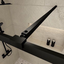 Paroi de douche Dark Edge Shelf 100 x 200 cm AURLANE Paroi de douche Dark Edge Shelf 100 x 200 cm AURLANE