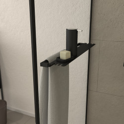 Paroi de douche Dark Edge Shelf 100 x 200 cm AURLANE Paroi de douche Dark Edge Shelf 100 x 200 cm AURLANE