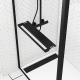 Paroi de douche avec volet Dark Edge Shelf 90 + 40 x 200 cm AURLANE