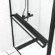 Paroi de douche avec volet Dark Edge Shelf 120 + 40 x 200 cm AURLANE