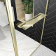 Paroi de douche avec volet Golden Edge Shelf 90 + 40 x 200 cm AURLANE