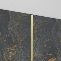 Profilé de jonction pour panneaux muraux or brossé 210 cm AURLANE Profilé de jonction pour panneaux muraux or brossé 210 cm AURLANE