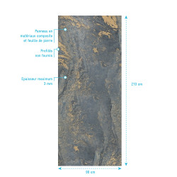 Panneau mural de douche Homestone venus 90 x 210 cm AURLANE Panneau mural de douche Homestone venus 90 x 210 cm AURLANE