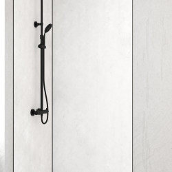 Panneau mural de douche Homestone snow pearl 90 x 210 cm AURLANE Panneau mural de douche Homestone snow pearl 90 x 210 cm AURLANE