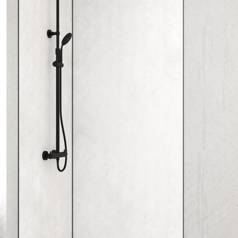 Panneau mural de douche Homestone snow pearl 90 x 210 cm AURLANE Panneau mural de douche Homestone snow pearl 90 x 210 cm AURLANE