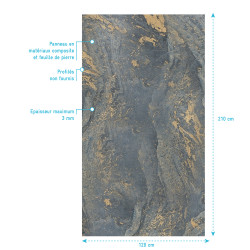 Panneau mural de douche Homestone venus 120 x 210 cm AURLANE Panneau mural de douche Homestone venus 120 x 210 cm AURLANE