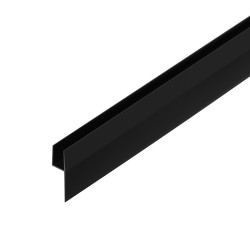 Joint d'étanchéité en 4 pour paroi 6 mm noir 200 cm Joint d'étanchéité en 4 pour paroi 6 mm noir 200 cm