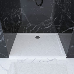 Receveur de douche Pedra blanc 80 x 100 cm AURLANE