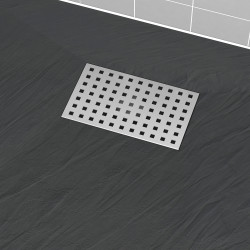 Grille perforée pour receveur de douche Stone 2 acier AURLANE