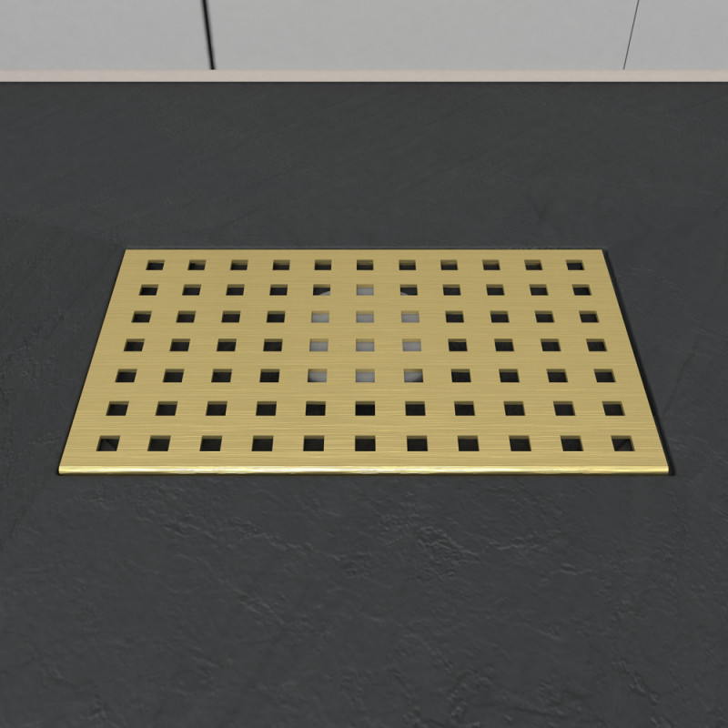 Grille perforée pour receveur de douche Stone 2 or AURLANE Grille perforée pour receveur de douche Stone 2 or AURLANE