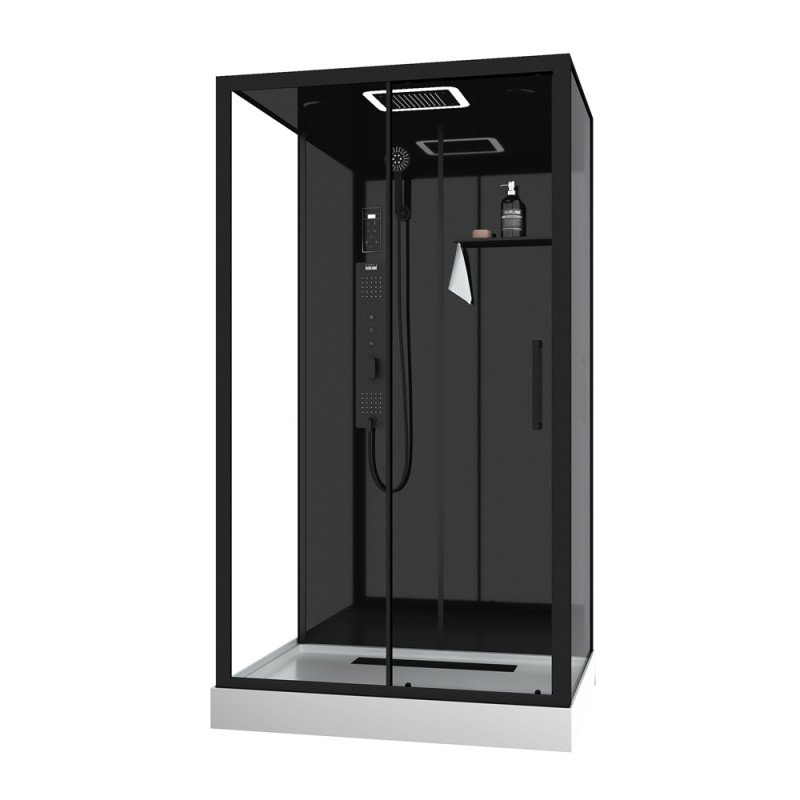 Cabine de douche Aura rectangulaire 90 x 115 x 220 cm AURLANE