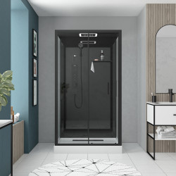 Cabine de douche Aura rectangulaire 90 x 115 x 220 cm AURLANE