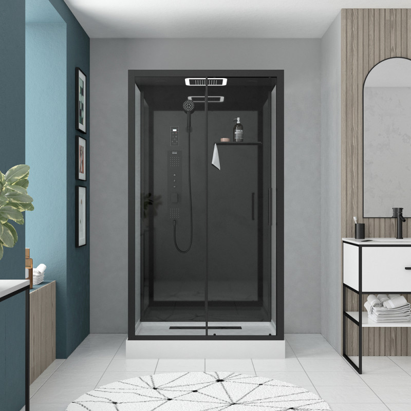 Cabine de douche Aura rectangulaire 90 x 115 x 220 cm AURLANE