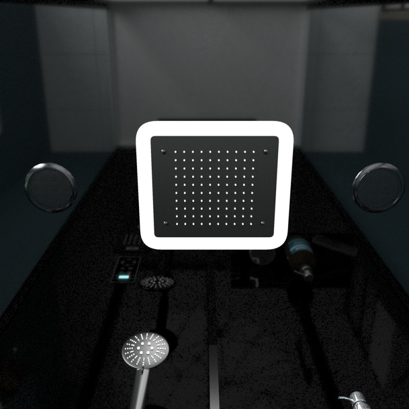 Cabine de douche Aura rectangulaire 90 x 115 x 220 cm AURLANE