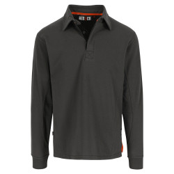 Polo manches longues Troja gris S HEROCK – Confort & Style