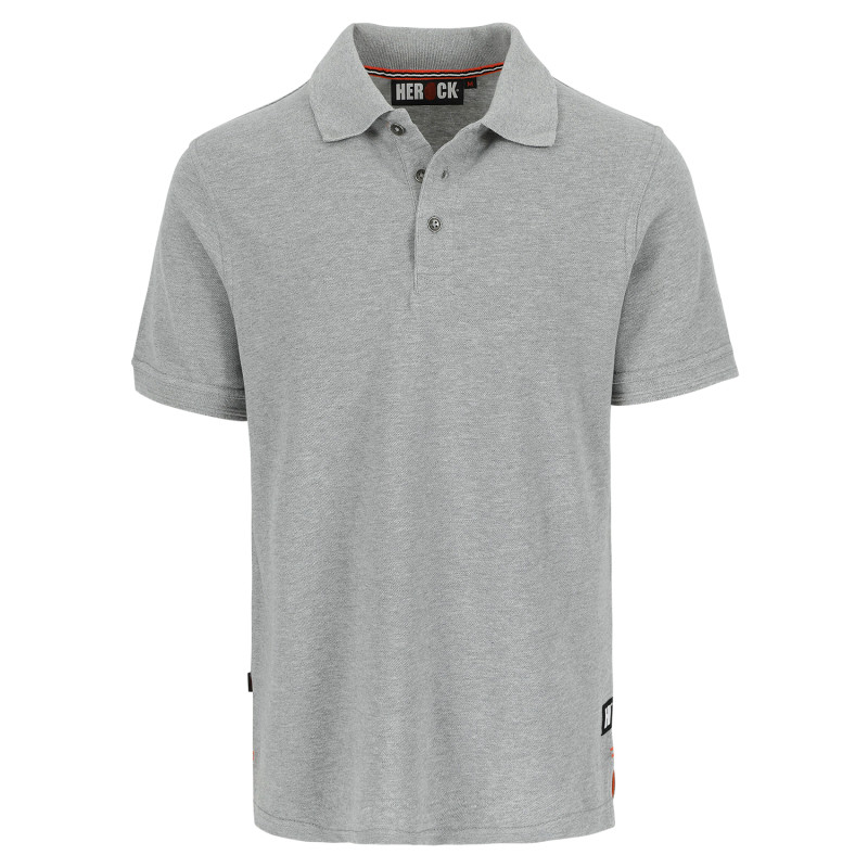 Polo à manches courtes Levi gris clair XS HEROCK