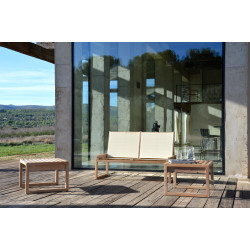 Salon de jardin modulable en acacia – Confort et style