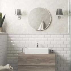 Carrelage mural blanc Metro 15 x 7,5 cm