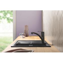 Mitigeur pour évier de cuisine avec bec bas Start noir mat GROHE Mitigeur pour évier de cuisine avec bec bas Start noir mat GROHE