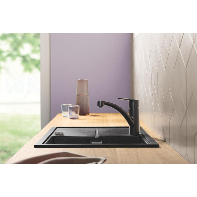 Mitigeur pour évier de cuisine avec bec bas Start noir mat GROHE Mitigeur pour évier de cuisine avec bec bas Start noir mat GROHE