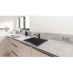 Mitigeur pour évier de cuisine avec bec bas Start noir mat GROHE Mitigeur pour évier de cuisine avec bec bas Start noir mat GROHE