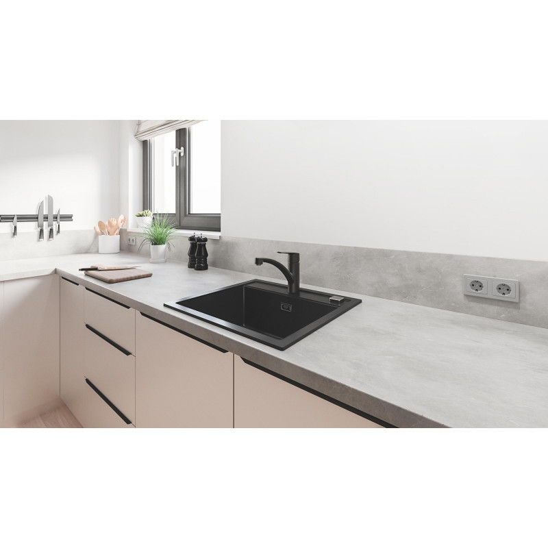 Mitigeur pour évier de cuisine avec bec bas Start noir mat GROHE Mitigeur pour évier de cuisine avec bec bas Start noir mat GROHE