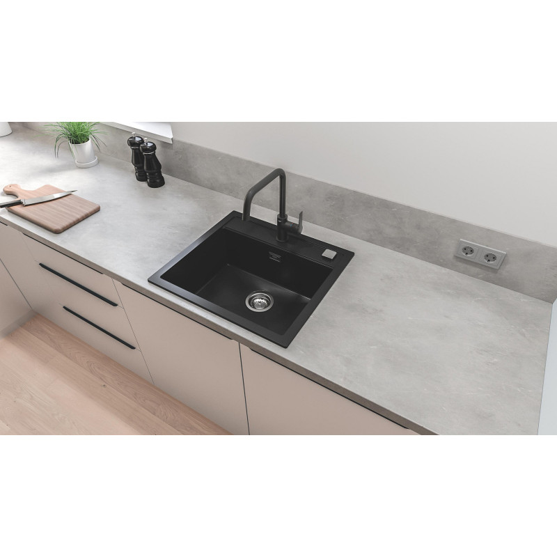 Mitigeur pour évier de cuisine avec bec en U Start noir mat GROHE Mitigeur pour évier de cuisine avec bec en U Start noir mat GROHE