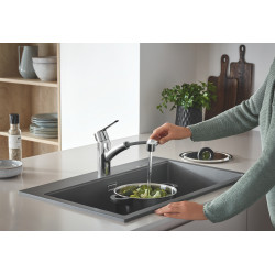 Mitigeur pour évier de cuisine avec douchette Start chrome GROHE Mitigeur pour évier de cuisine avec douchette Start chrome GROHE