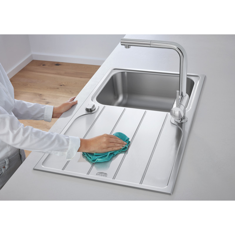 Mitigeur pour évier de cuisine avec douchette Minta chrome GROHE Mitigeur pour évier de cuisine avec douchette Minta chrome GROHE