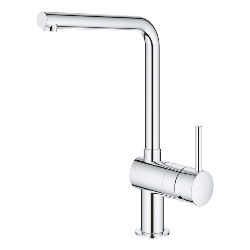 Mitigeur pour évier de cuisine avec bec en L Minta chrome GROHE Mitigeur pour évier de cuisine avec bec en L Minta chrome GROHE