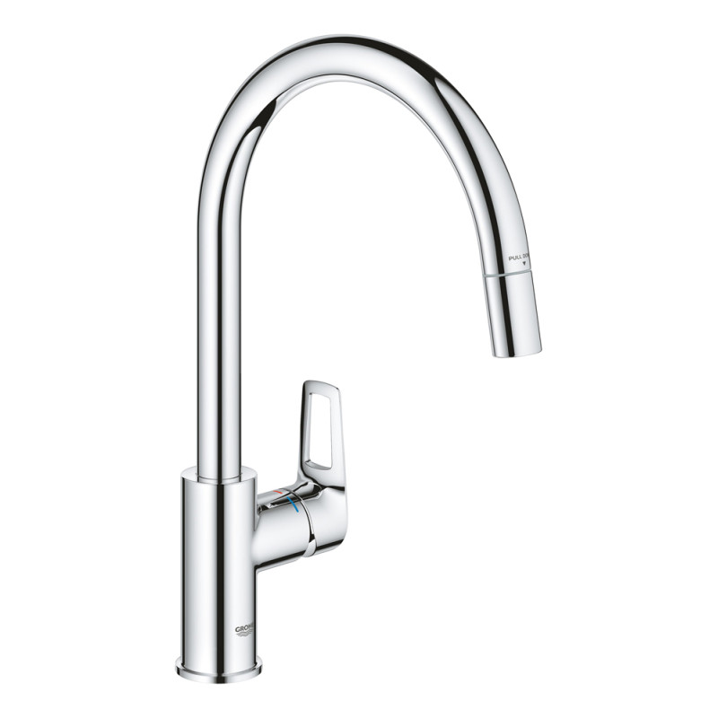 Mitigeur pour évier de cuisine avec bec en C StartLoop chrome GROHE