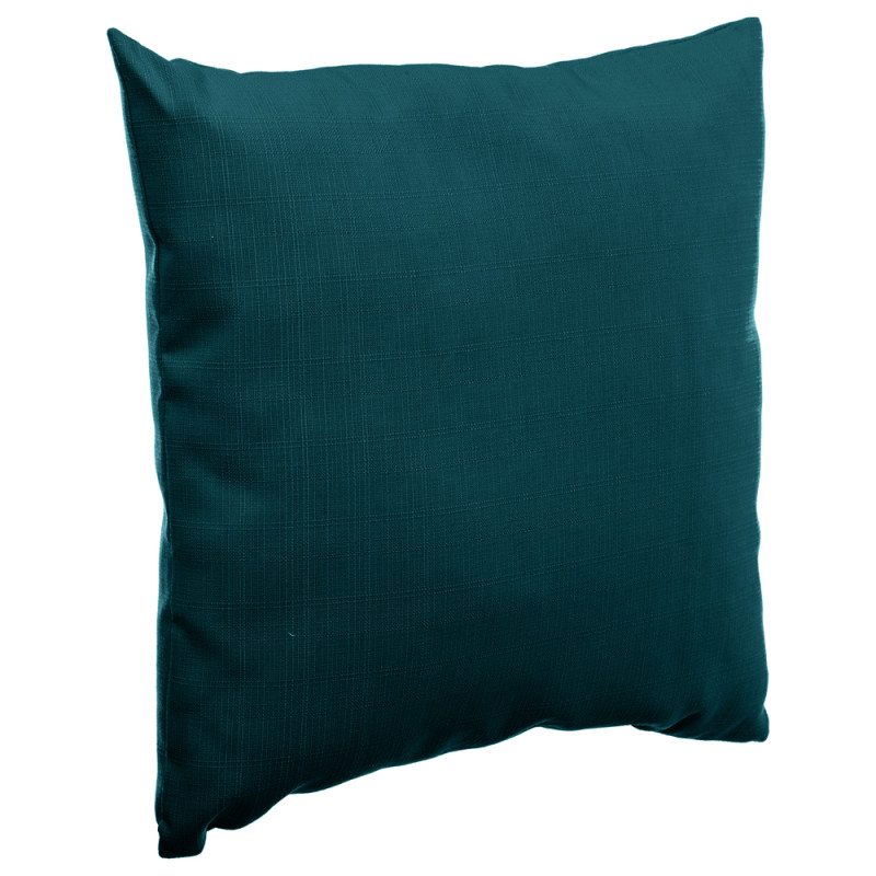 Coussin déperlant Korai bleu canard 40 x 40 cm