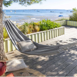 Hamac Yaqui perle 200x80cm – Détente Assurée Hamac Yaqui perle 200x80cm – Détente Assurée