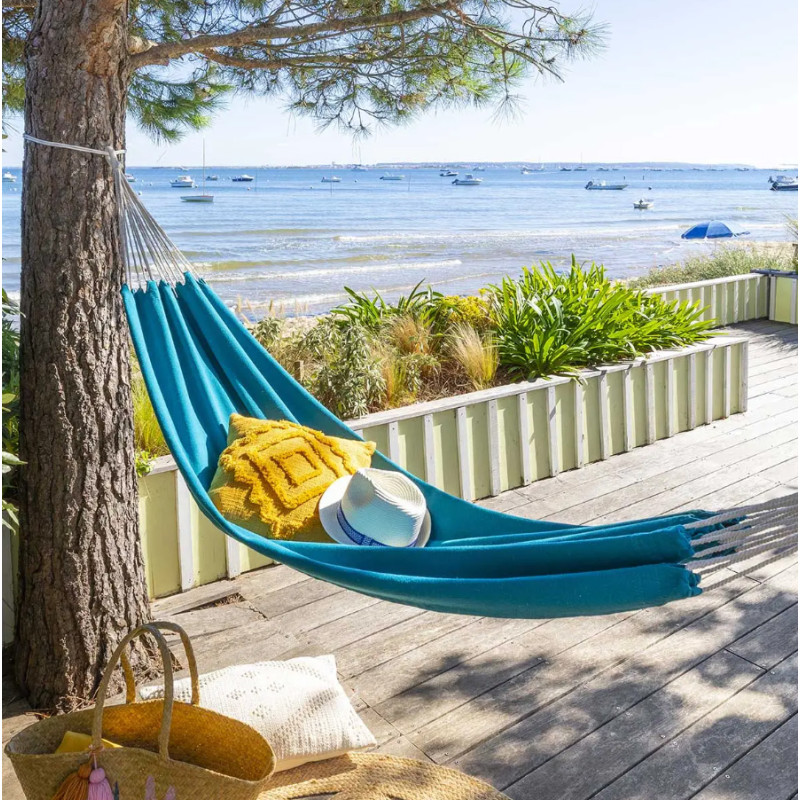 Hamac Yaqui bleu canard 200x80cm – Détente Assurée
 Hamac Yaqui bleu canard 200x80cm – Détente Assurée