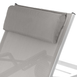Lit de soleil Ocala noisette et blanc - Chaise longue | HESPERIDE Lit de soleil Ocala noisette et blanc - Chaise longue | HESPERIDE