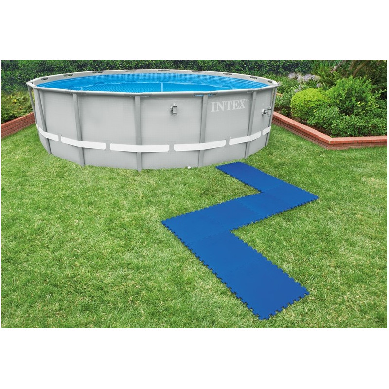 Dalles piscine 50x50 cm 8 pièces INTEX – Sol antidérapant | INTEX